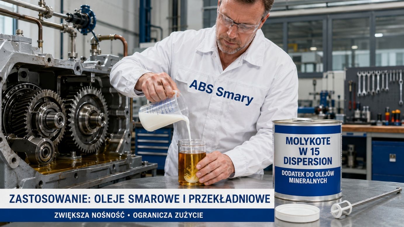 Biały dodatek przeciwzużyciowy do olejów mineralnych – MOLYKOTE® W 15 Dispersion