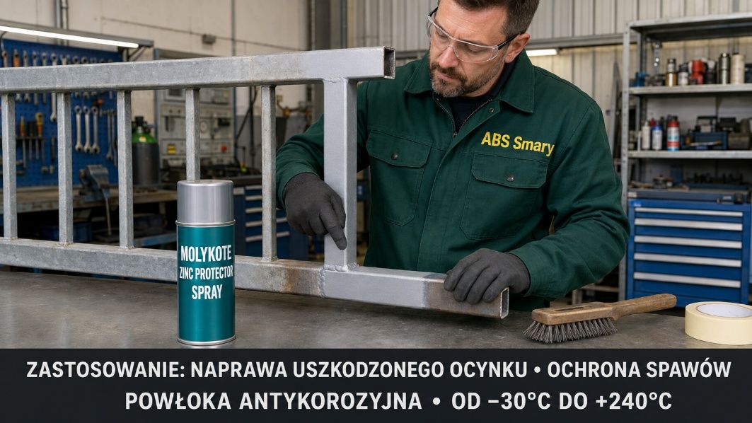 Cynkowa powłoka antykorozyjna do napraw ocynku – MOLYKOTE® Zinc Protector Spray